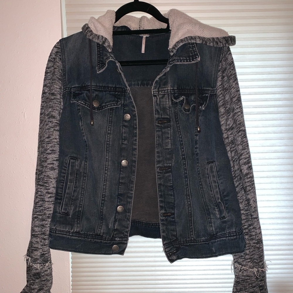 Free People Denim & Knit Jacket